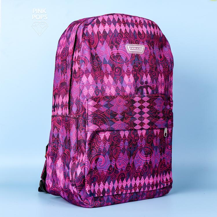 Printed Pink Floral Backpack