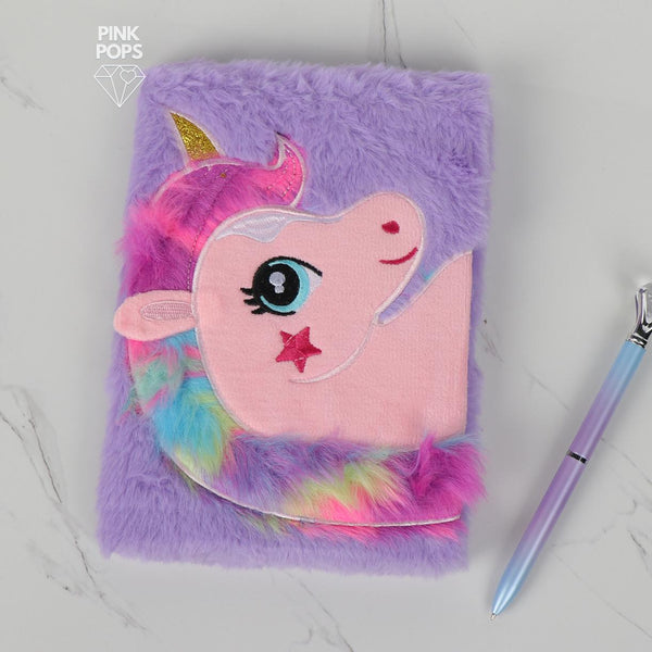 Cute Unicorn Plush Journal