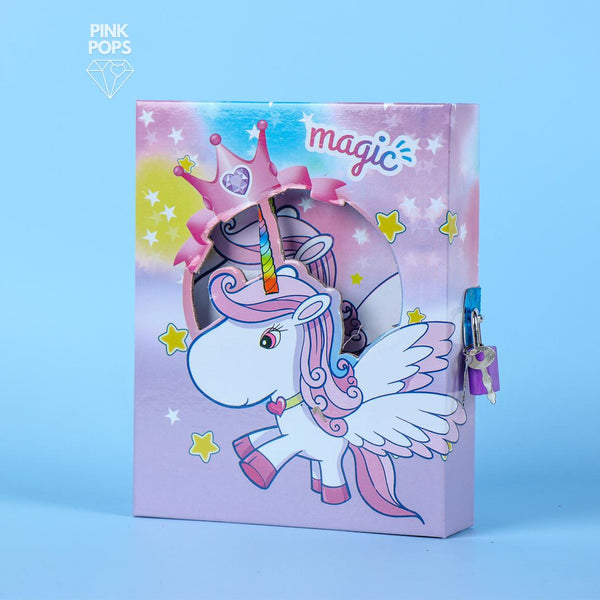 Magical Unicorn Lock Notebook