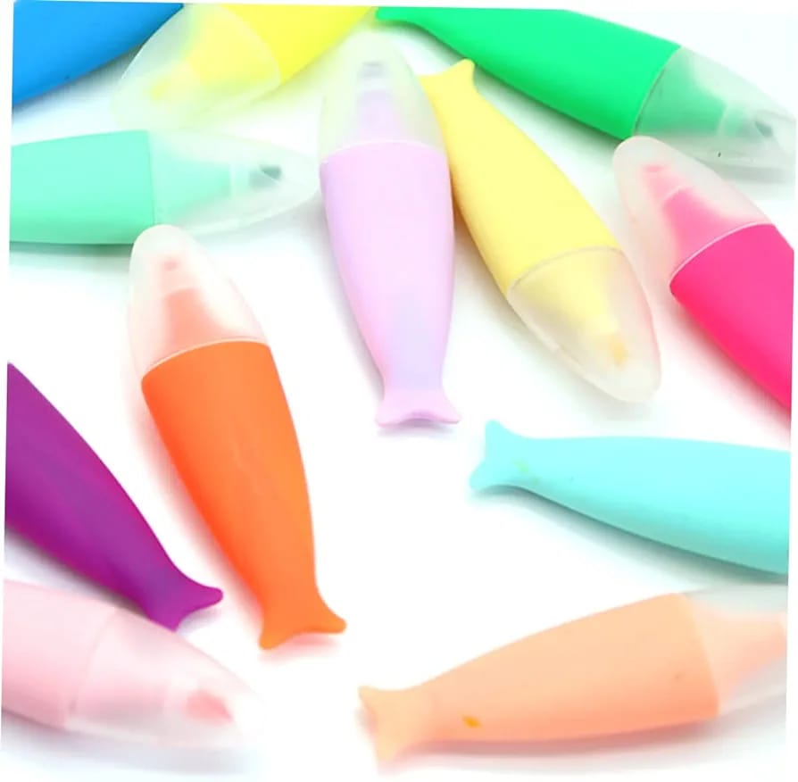 Rainbow Adorable Fish Highlighters
