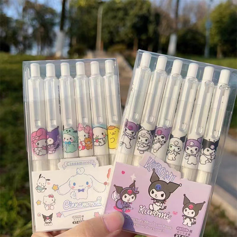 Set  of 6 Sanrio Gel Pen