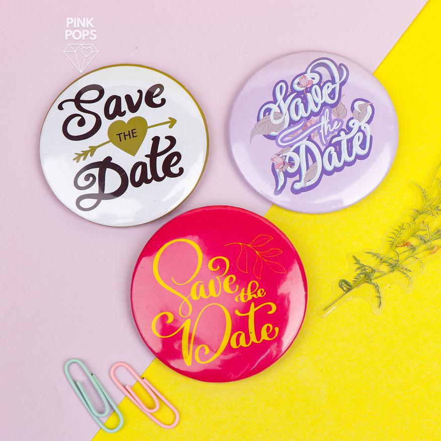 Save The Date Acrylic Pins