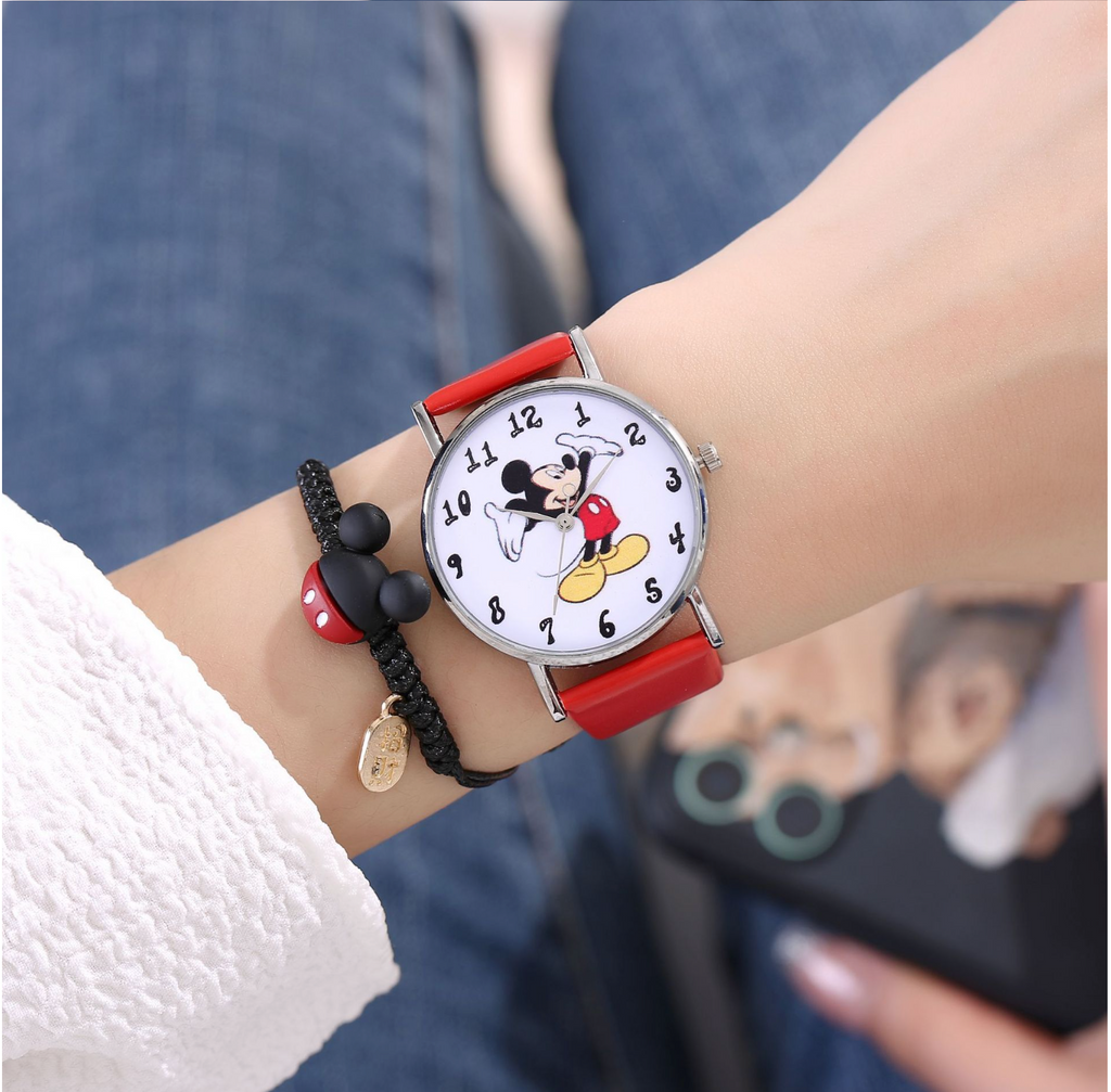 Premium Mickey Watch with Bracelet