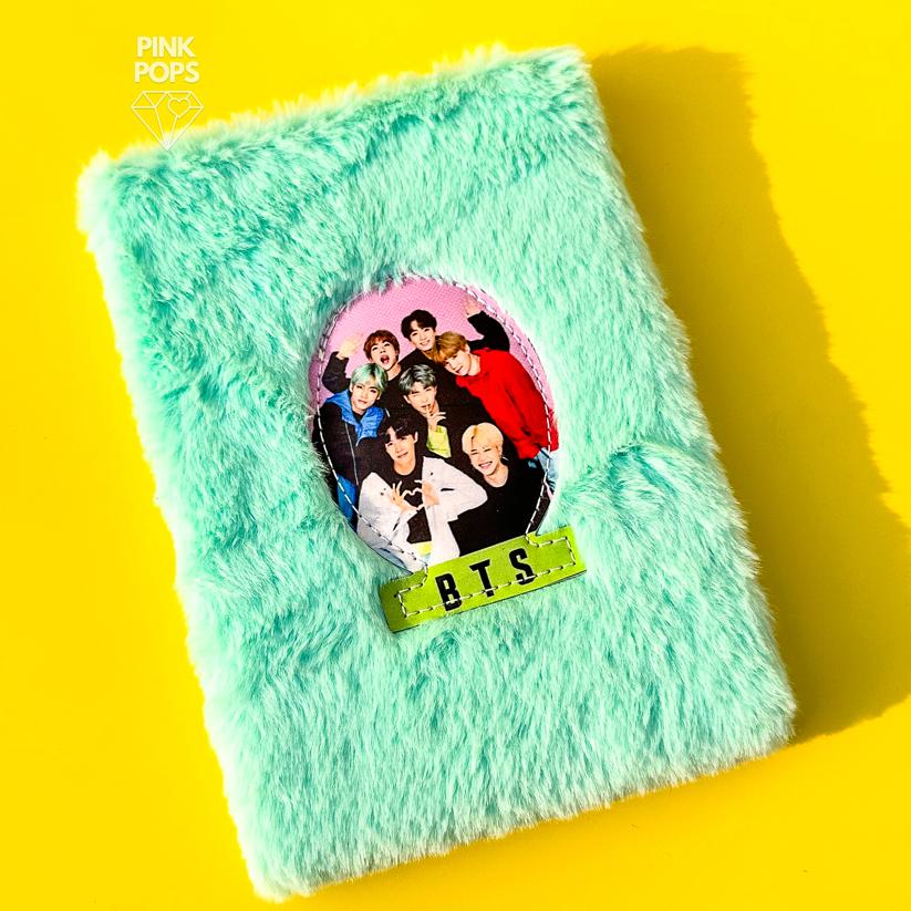 Oval Korean Band Plush Notebook