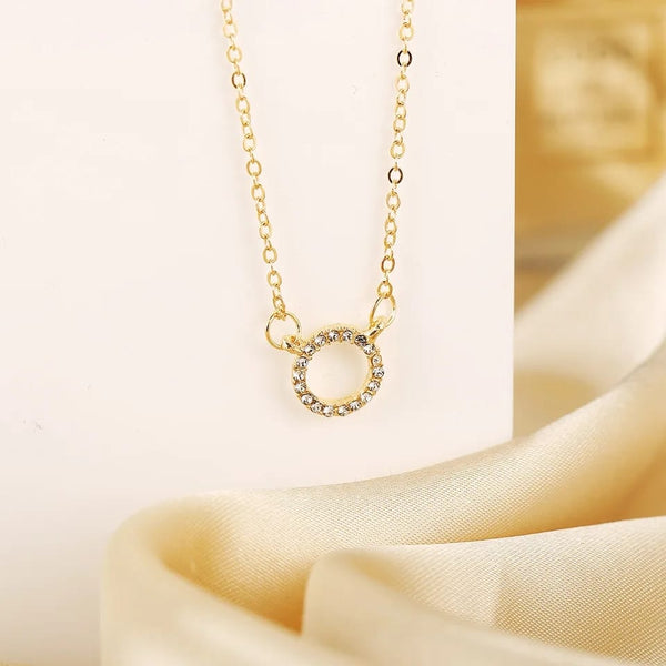 Faux Stone Ring Necklace