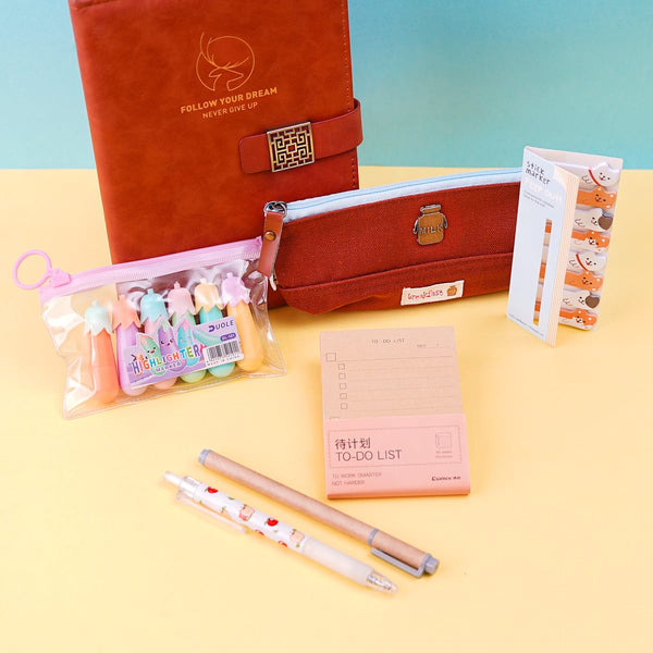 12 in 1 Brown Stationary Deal