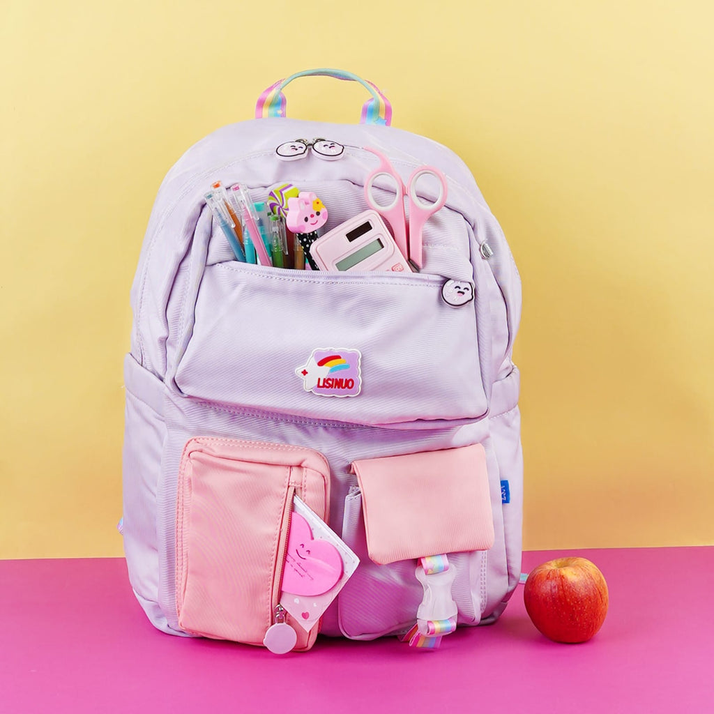 Purple & Peach Lisinuo Backpack