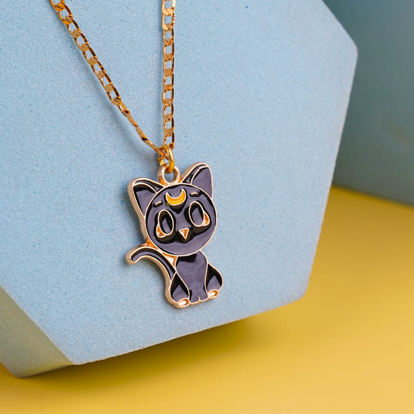 Cute Black Cat Necklace