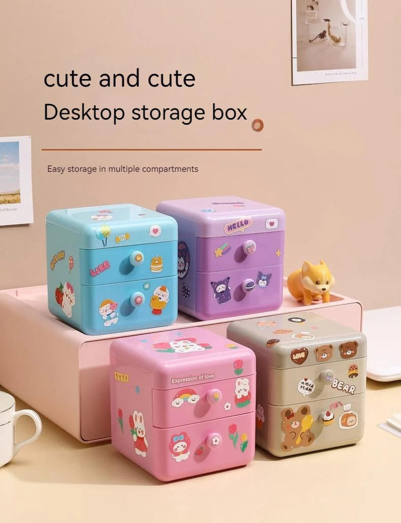 Multiple Drawers Cute Small Storage Box