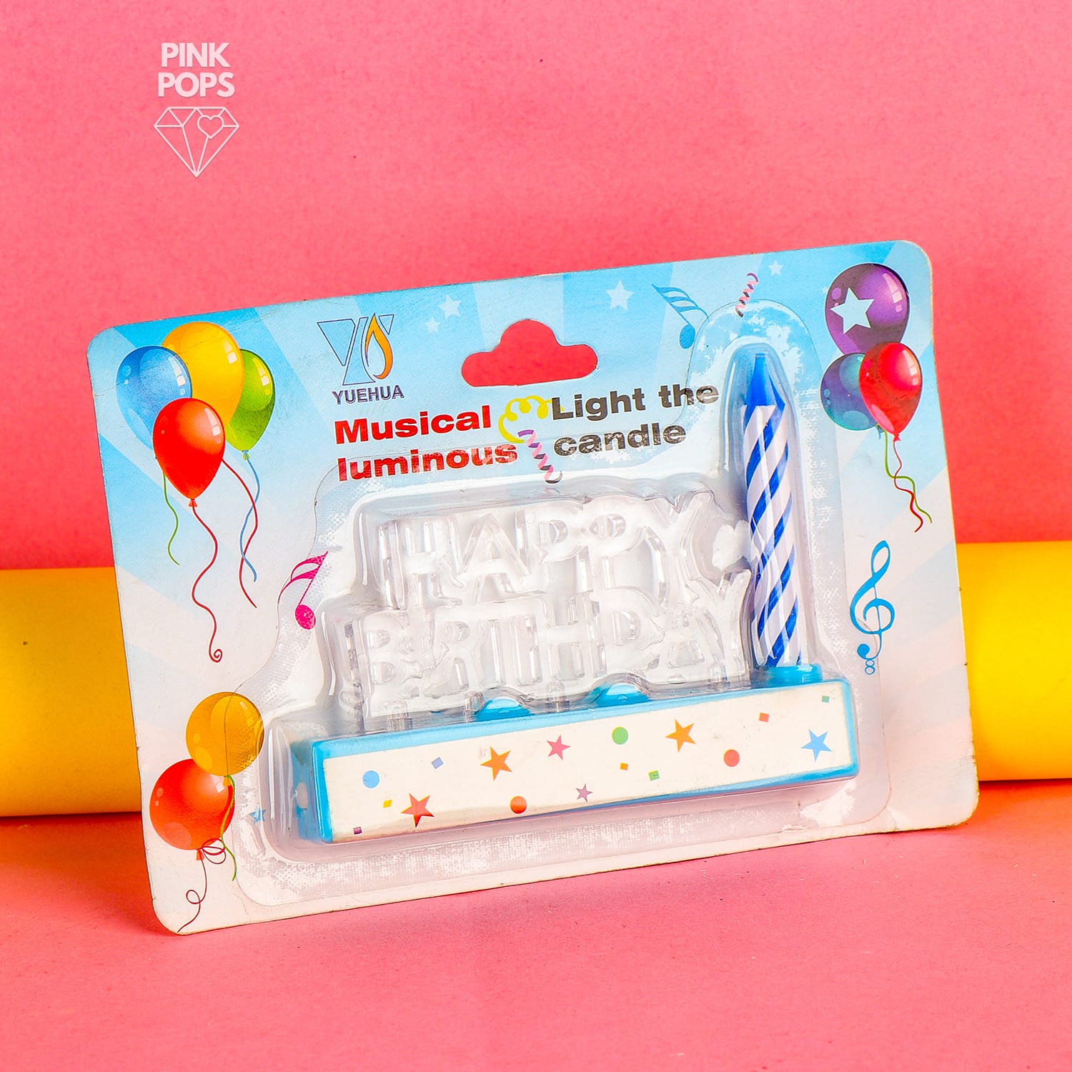 Happy Birthday Musical Candle pinkpops.pk