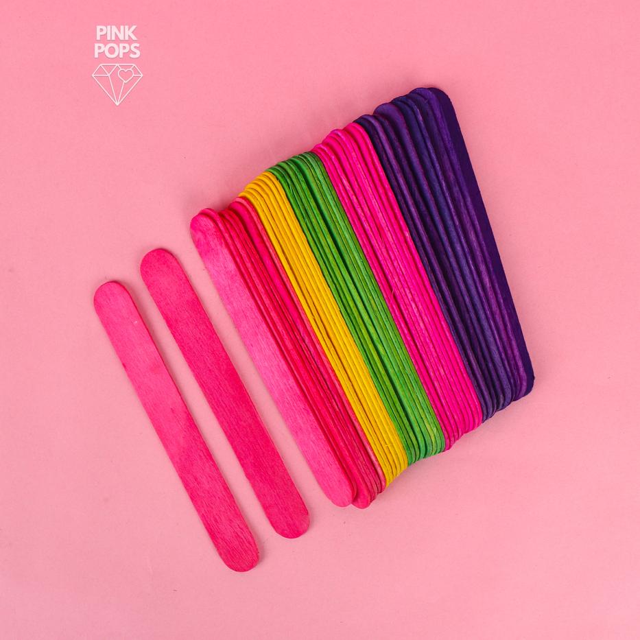 Dyed Wooden Popsicle Sticks