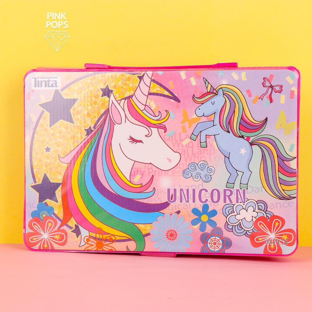 Unicorn Barbie Coloring Gift Set –