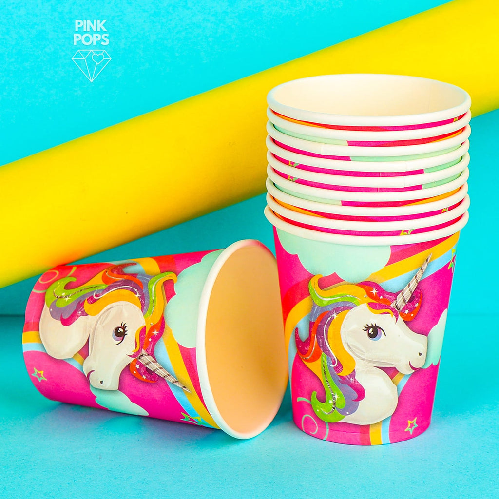 Magical Unicorn Disposable Cups