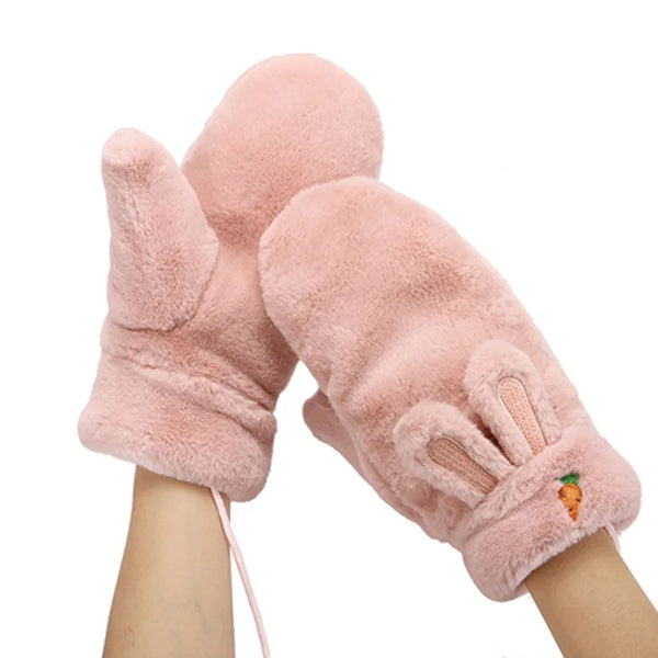 Carrot Winter Gloves - Tea Pink
