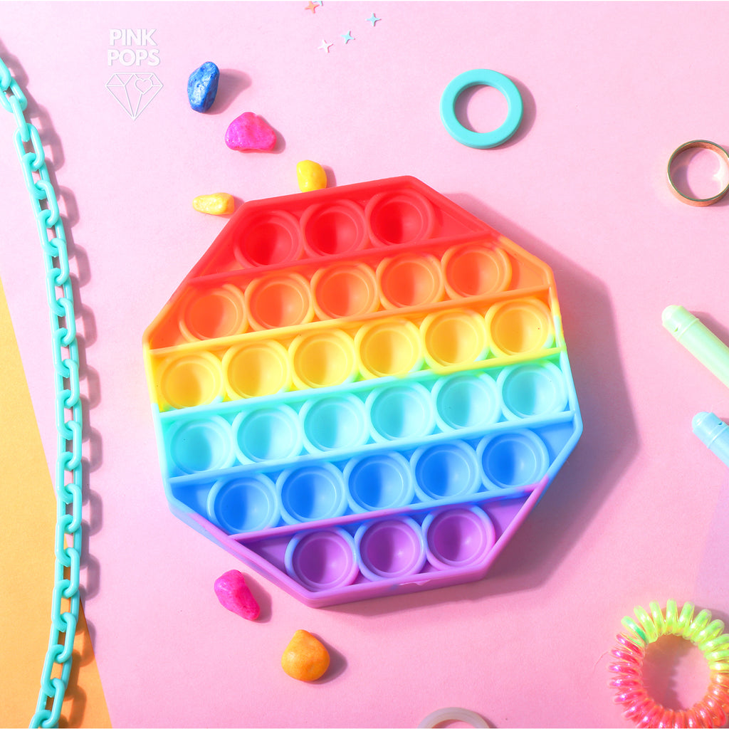 POPIT Premium Quality Rainbow – Hexagon