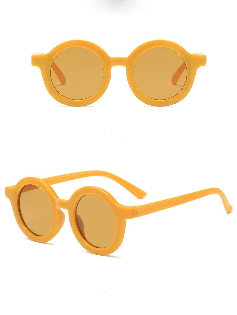 Mustard Round Kids Sunglasses