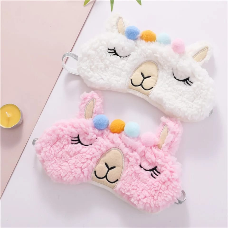 Alpaca Plush Eye Mask