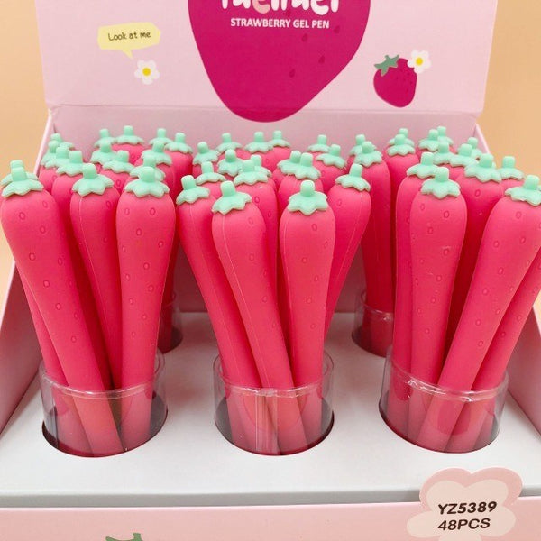 Strawberry Gel Pen - pinkpops.pk