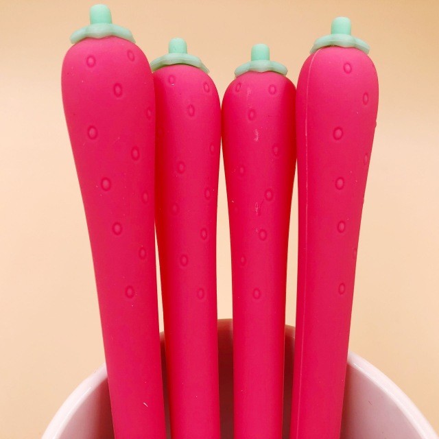 Strawberry Gel Pen - pinkpops.pk