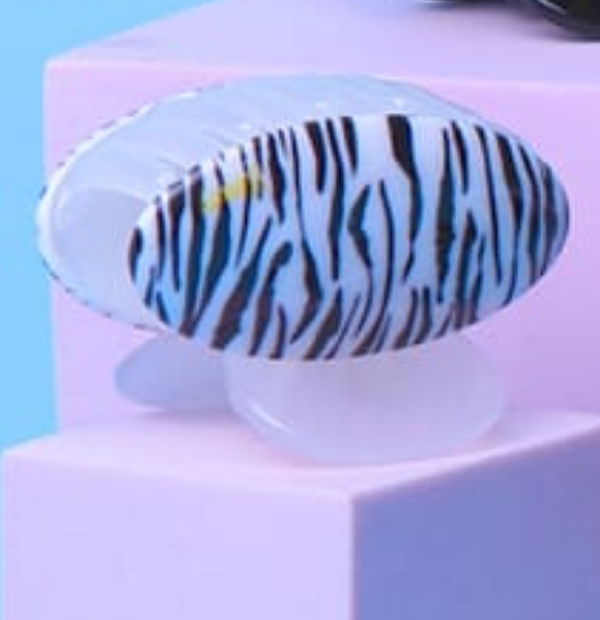 Animal Print Oval Hair Claw