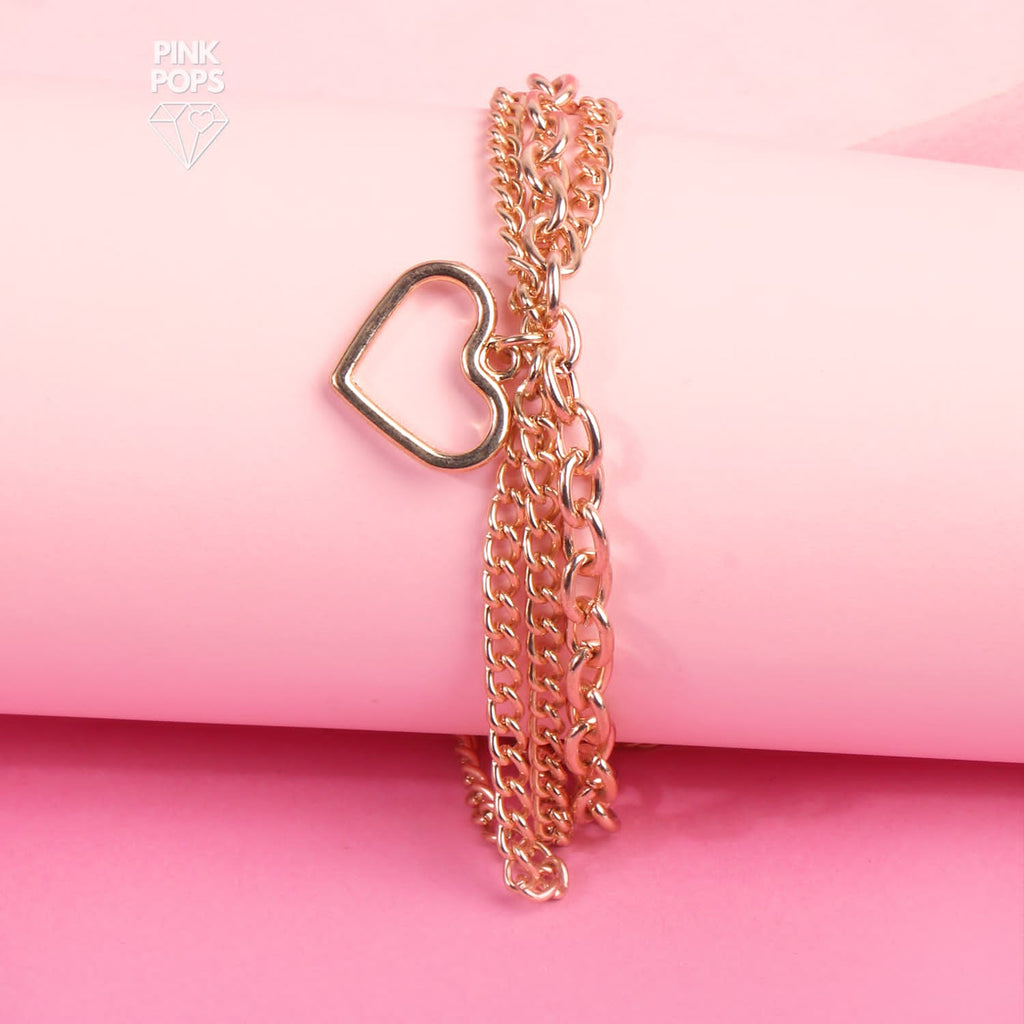 Layered Heart Bracelet https://pinkpops.pk/