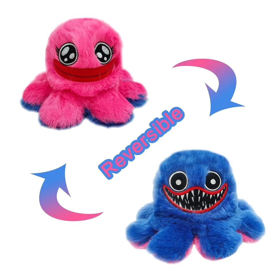 Pink & Blue Reversible Octopus Plushie