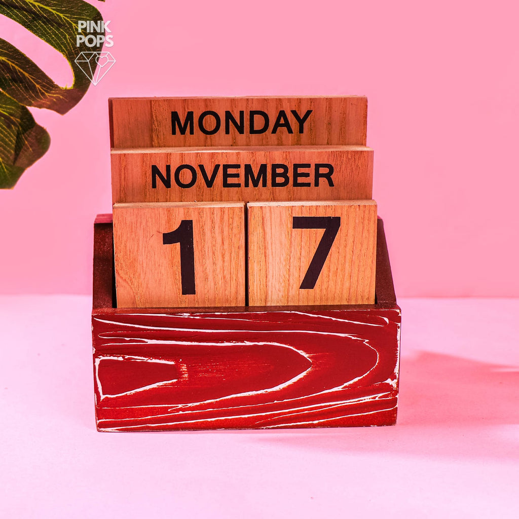 Aesthetic Wooden Calendar