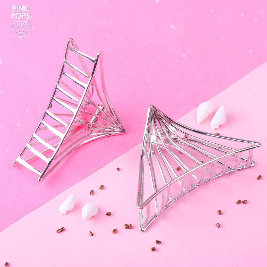 Metal Prism Hair Claw - pinkpops.pk
