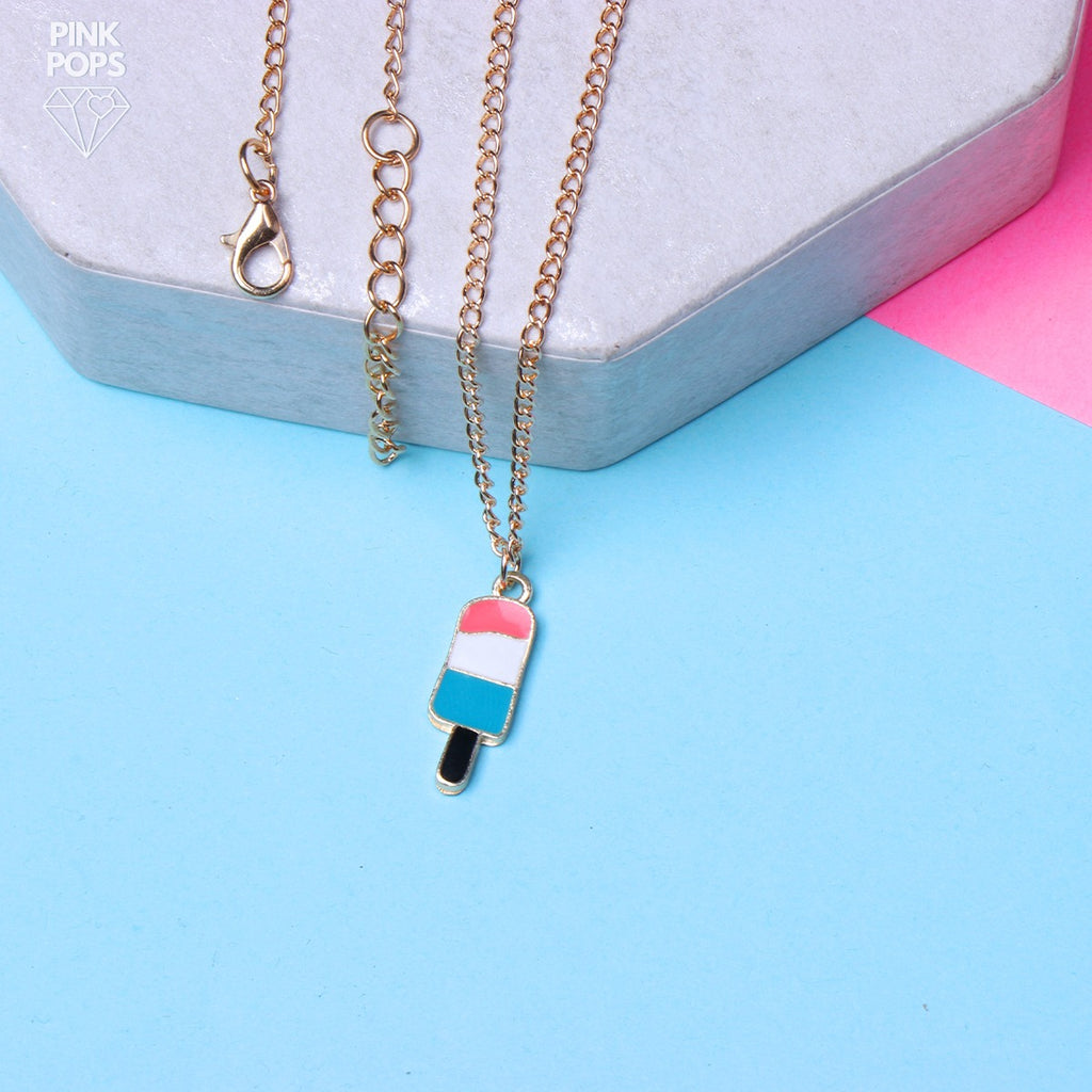 Tri Colour Ice Lolly Pendant