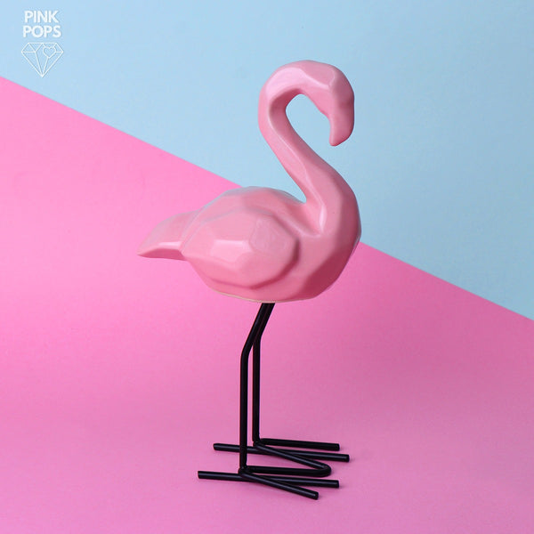 Abstract Flamingo Family - Pair