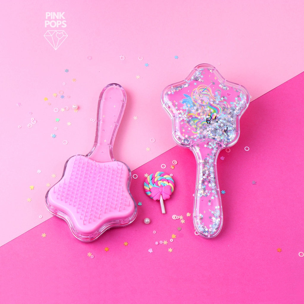 Confetti Star Unicorn & Mermaid Hair Brush