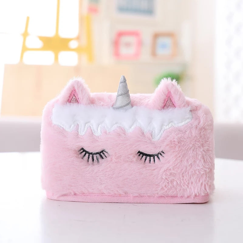 Unicorn Tissue Box Cover - Pink