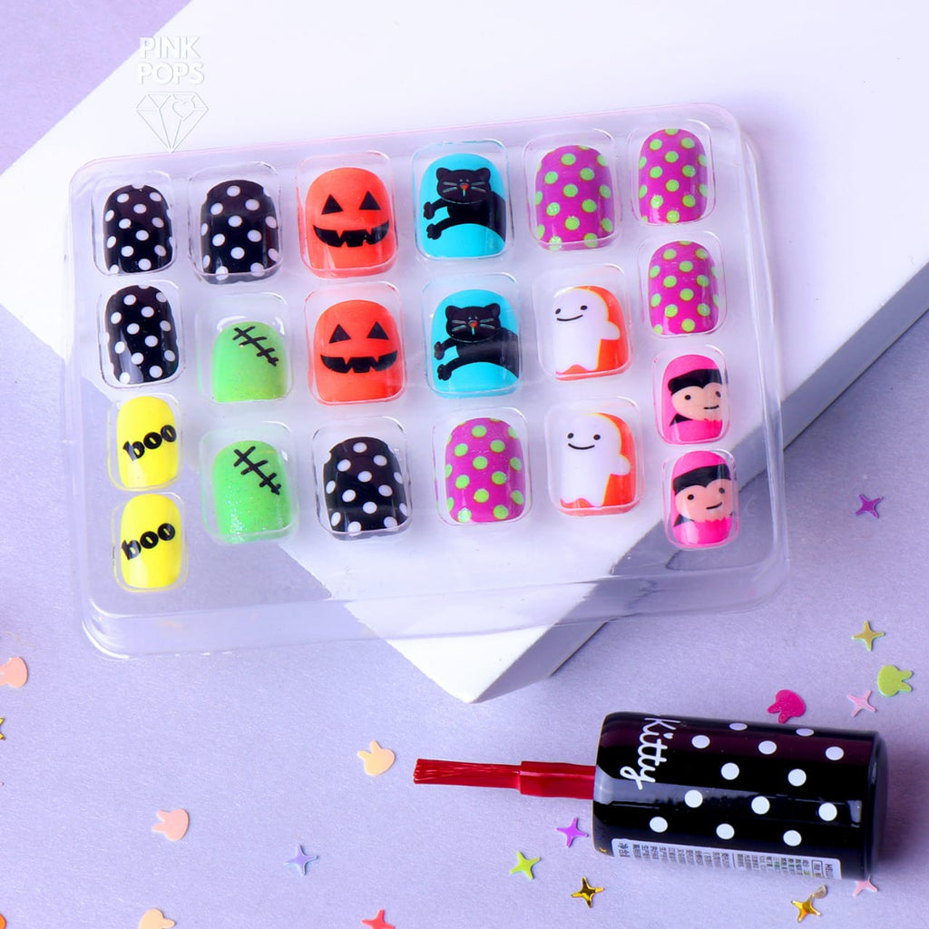 Cool Halloween Faux Nails