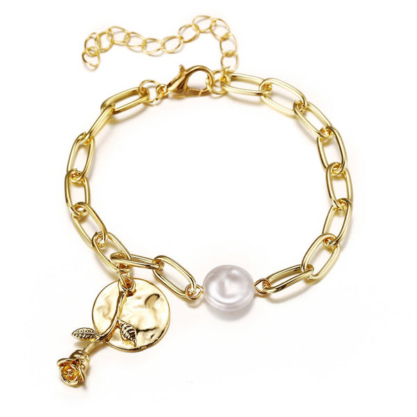 Classic Pieces Pearl Chain Bracelet
