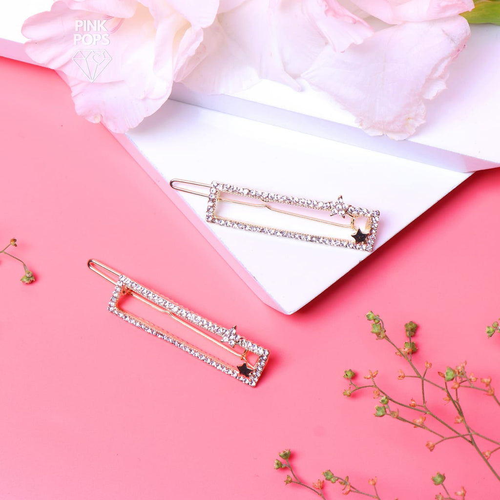 Diamond Rectangle Hair Clip