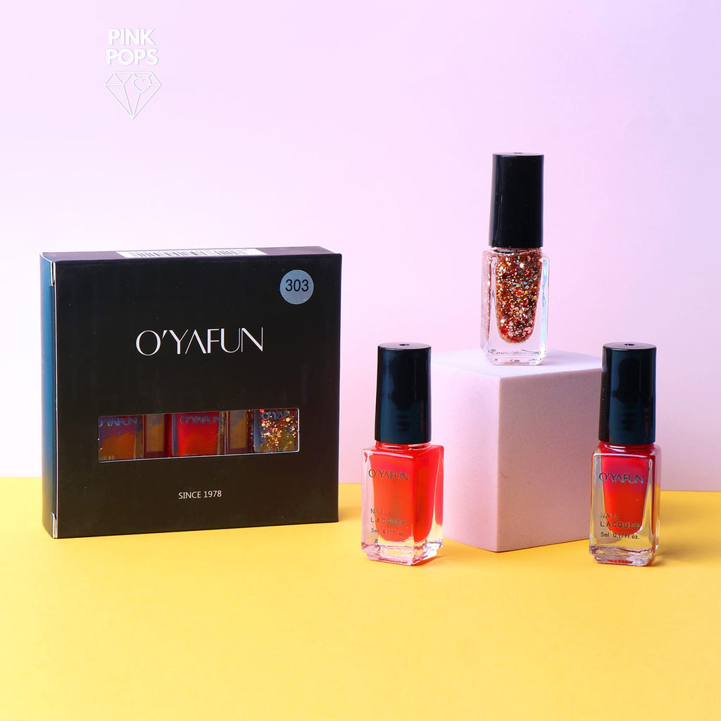 Oyafun Nail Polish Set Of 3-8