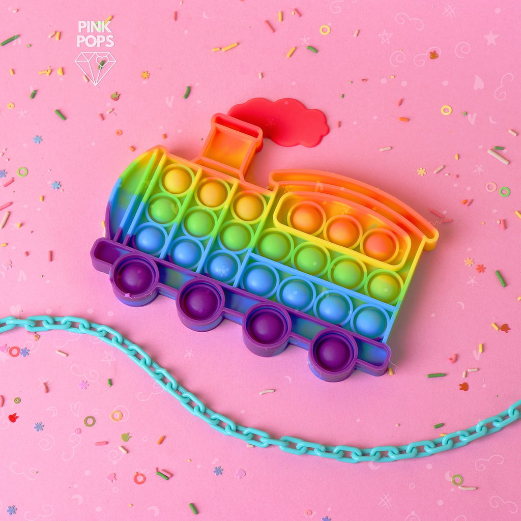 Rainbow Train Pop It