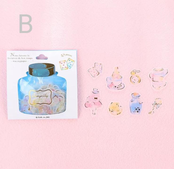 Jam Jelly Golden Foil Stickers