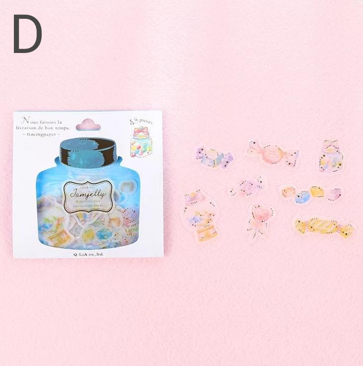 Jam Jelly Golden Foil Stickers