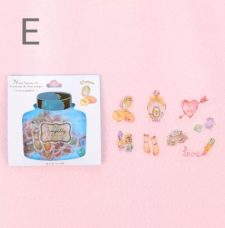 Jam Jelly Golden Foil Stickers