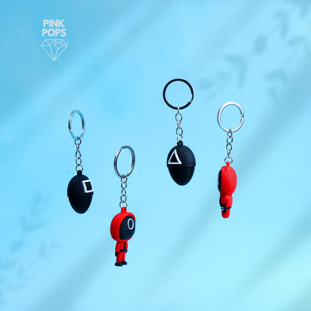 Masked Red Man Key Chain