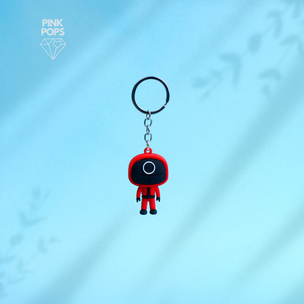 Masked Red Man Key Chain