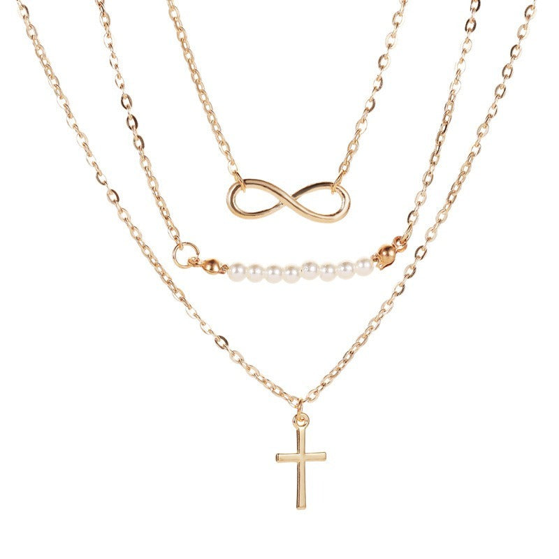 Infinity Pearl Loop Necklace – pinkpops.pk