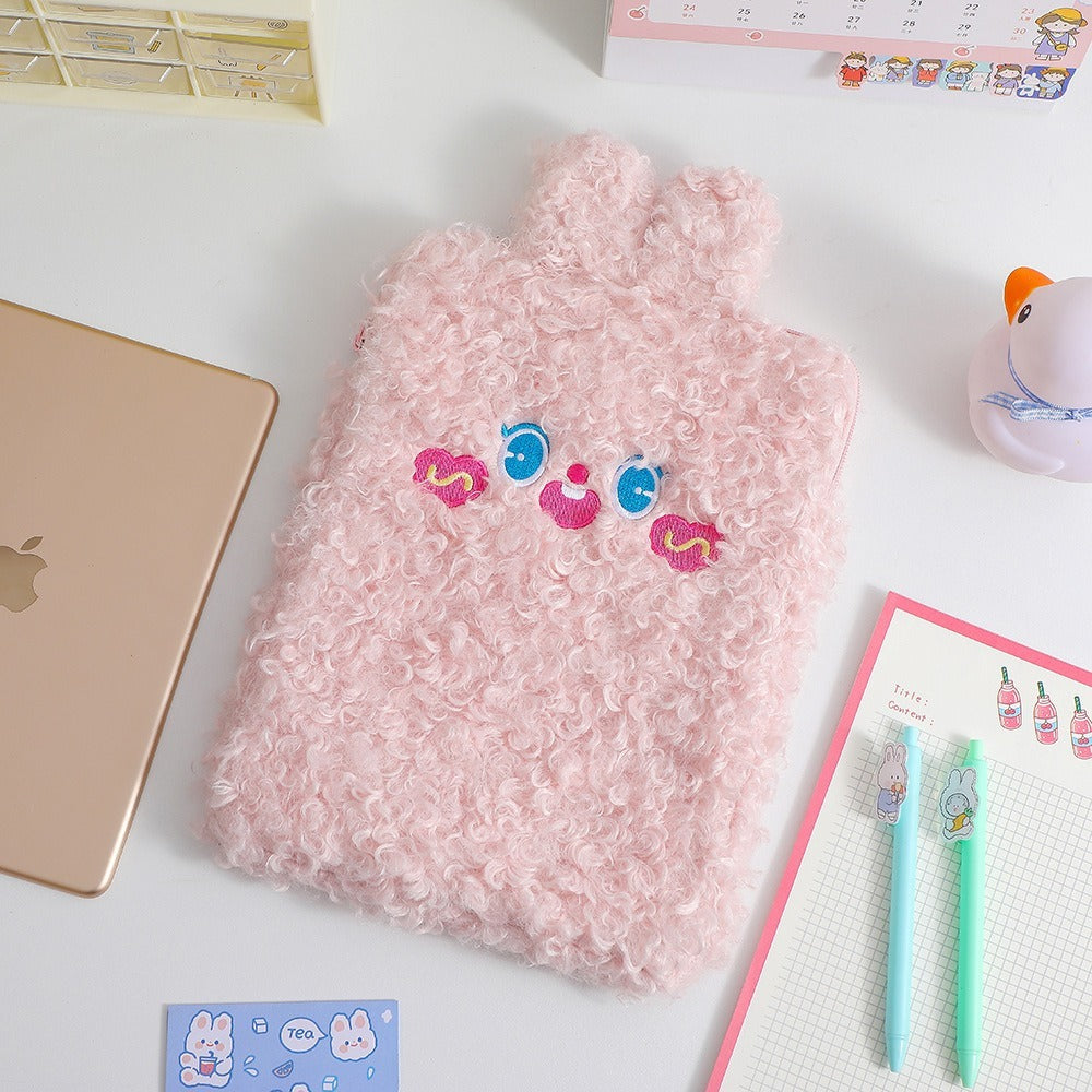 Cute Rabbit Plush Tablet Pouch