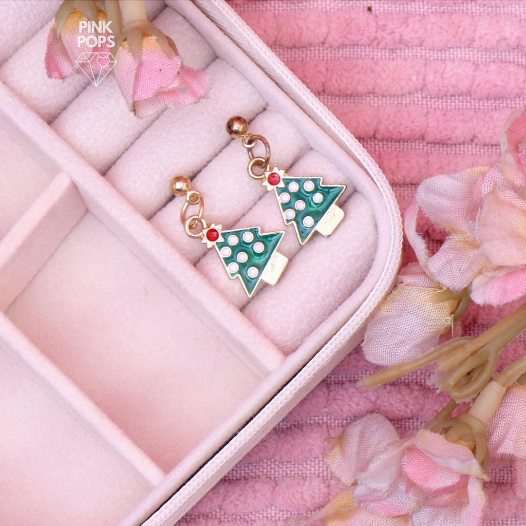 Cute Christmas Tree & Gloves Earrings