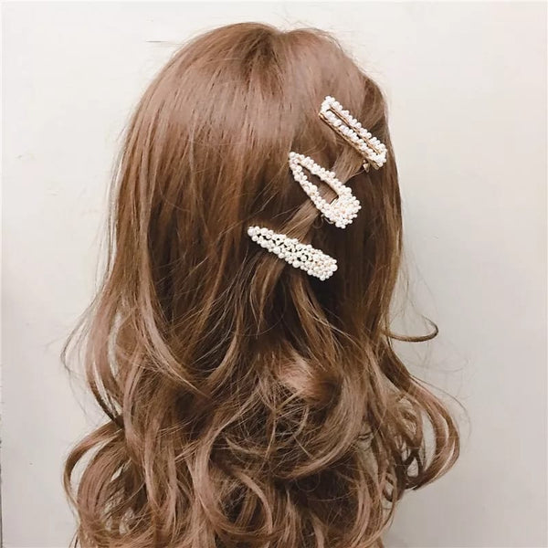 White Pearl Hair Clip