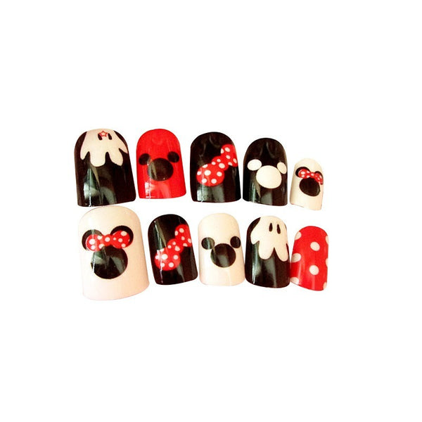 Micky Mouse  Faux Nails