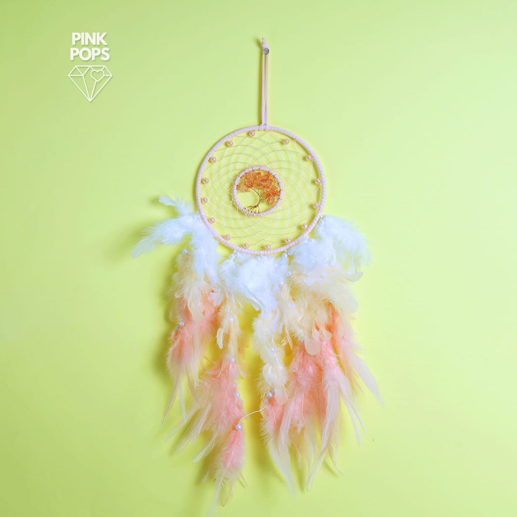 Pink & White Dream Catcher