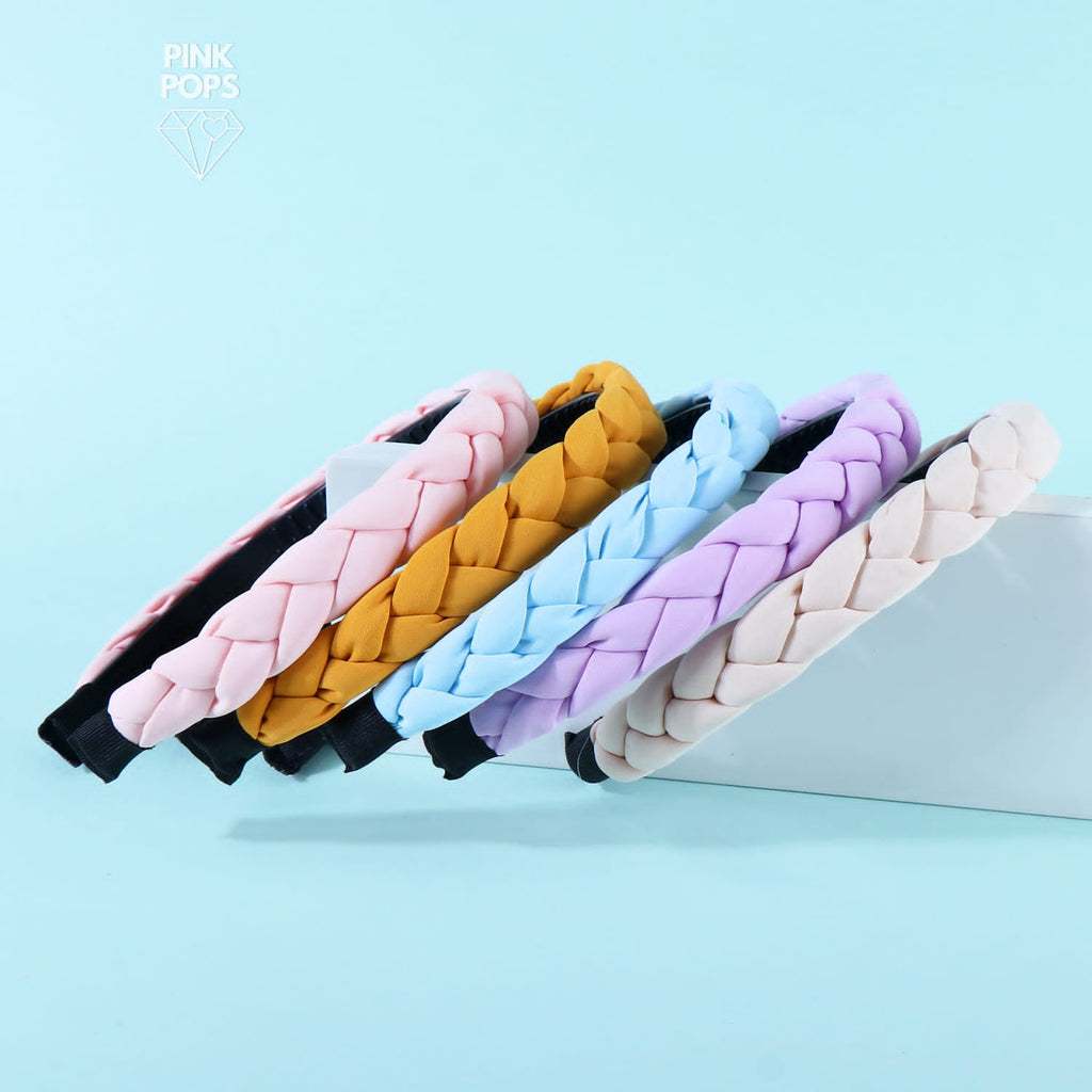 Pastel Braid Head Bands