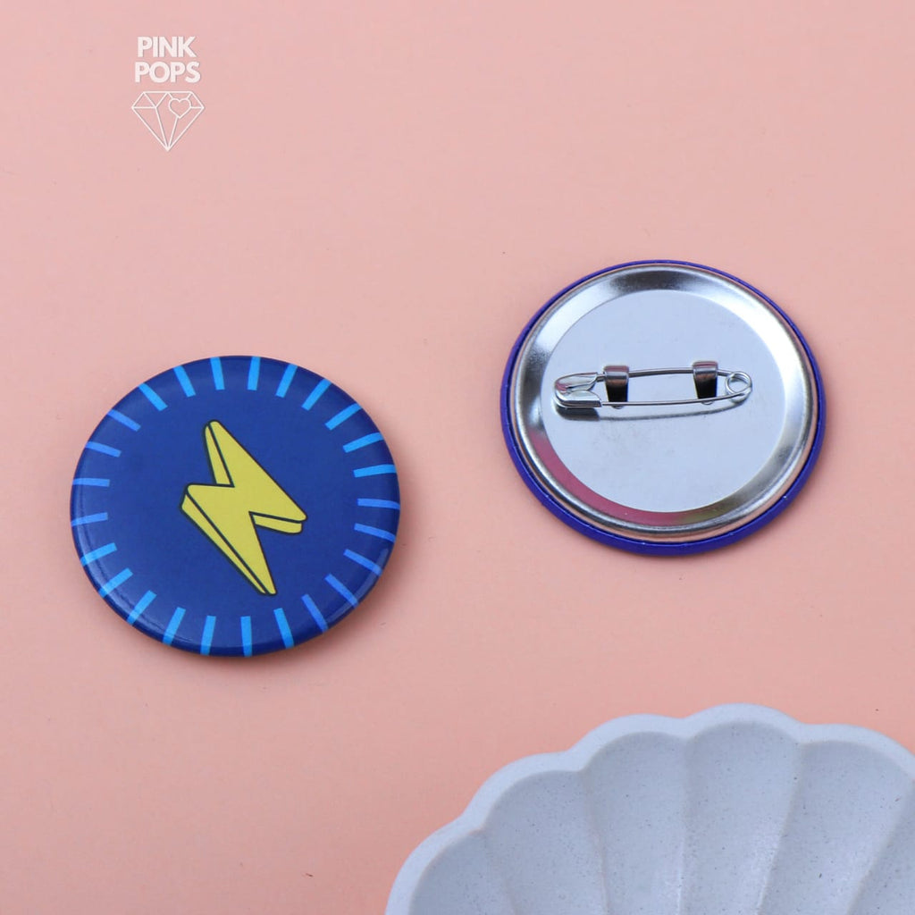 Pin Flash Blue Flash Acrylic Pin – pinkpops.pk